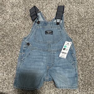 OshKosh B'gosh Light Blue Denim Short Overalls